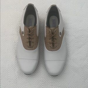 FootJoy White and Tan Golf Shoes